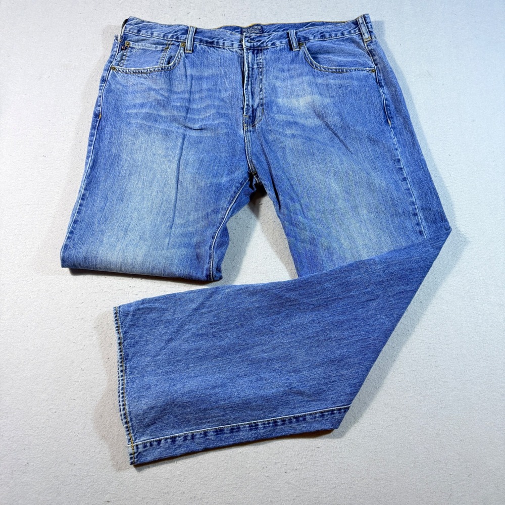 Polo Jeans Co Ralph Lauren Men 42x32 Blue Denim Straight Leg Jeans Y2K